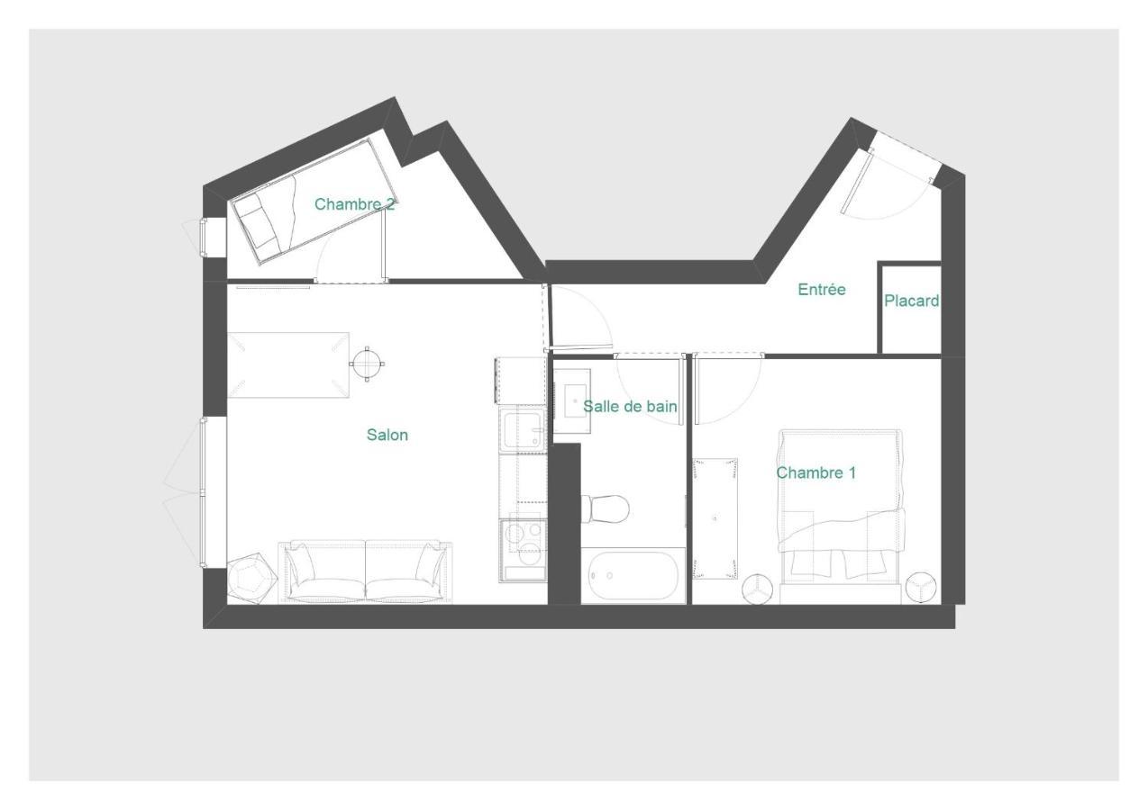 Appt T2&Cabine - Superbe vue - WIFI Les Angles  Extérieur photo